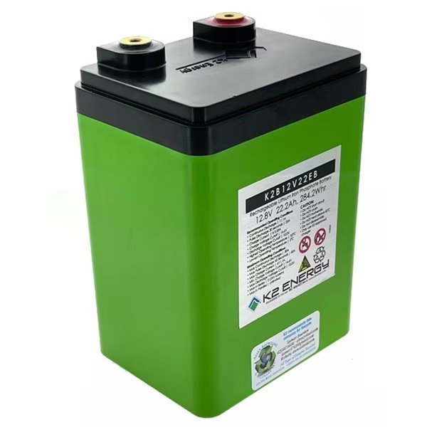 12V 22Ah K2B12V22EB Lithium Iron Phosphate Battery with BMS, K2 Energy, Mfr#: K2B12V22EB